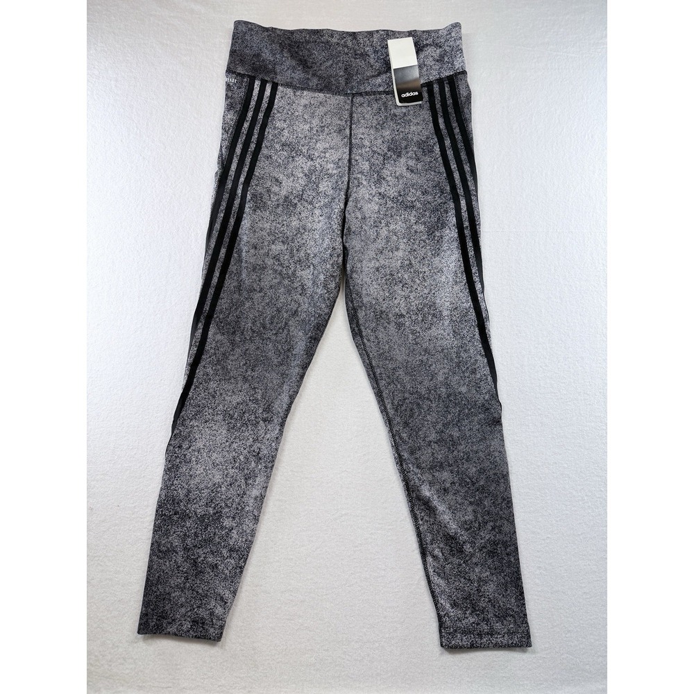 Adidas Aeroready 7/8 Tight Leggings Women's‎ Size L  Gray Patterned  NWT